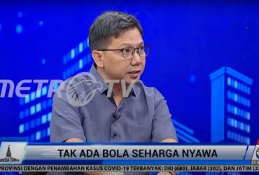 Bung Towel kiritik sikap PSSI di acara Indonesia Town Hall Metro TV