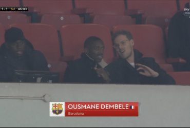 Potret Kyril dan Dembele di Stadion Sunderland.